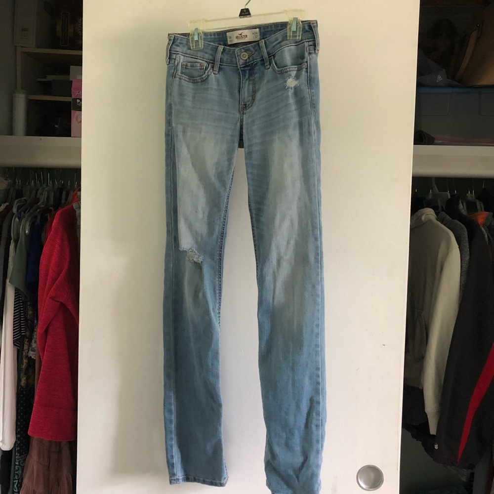 Light wash ripped jeans